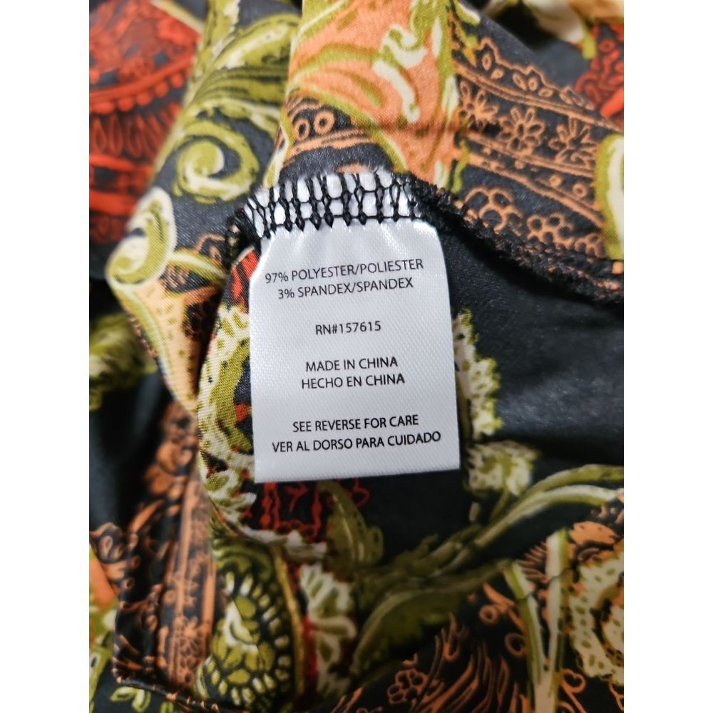 Tahari Women Halter‎ Side Tie Neck Paisley Maxi Dress Size 14 Sleeveless - Picture 11 of 11